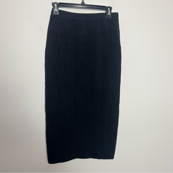 Jonathan Simkhai black bandage knit bodycon midi skirt Size Medium - Picture 2 of 6